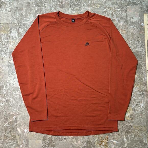 Cima Coppi Merino Wool Base Layer Mens XL Burnt Orange Long Sleeve Cycle Spain - Picture 4 of 10